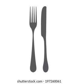 fork and knife - illustration