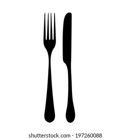 fork and knife - illustration