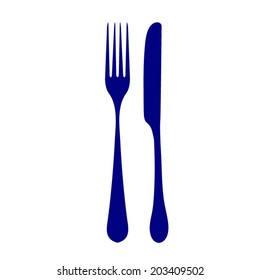 fork and knife - illustration