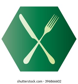 fork and knife - illustration 
