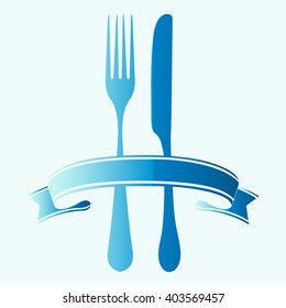 fork and knife - illustration