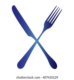 fork and knife - illustration
