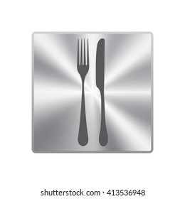 fork and knife - illustration 