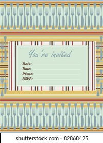 Fork and Knife Invitation Card