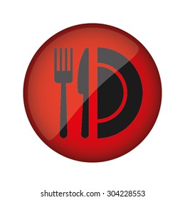 fork knife plate