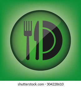 fork knife plate