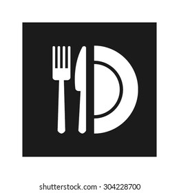fork knife plate