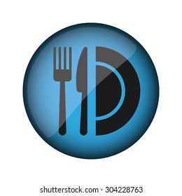 fork knife plate