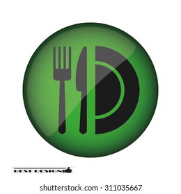 fork knife plate