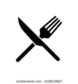 Fork and Knife Plate icon template color editable, Fork and knife plate symbol vector sign isolated on white background illustration for graphic and web design