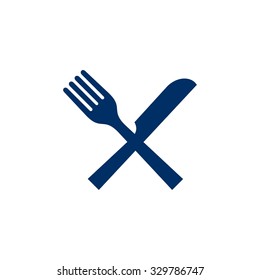 fork and knife for restaurant logo