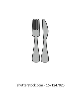 Fork and knife, restaurant vector icon