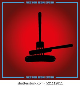 fork, knife, sausage icon vector illustration EPS 10.