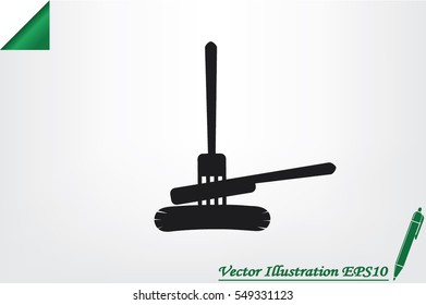 fork, knife, sausage icon vector illustration EPS 10.