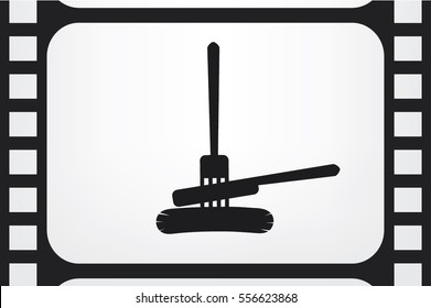fork, knife, sausage icon vector illustration EPS 10.