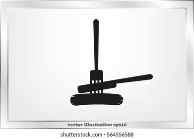 fork, knife, sausage icon vector illustration EPS 10.