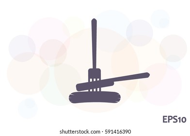 fork, knife, sausage icon vector illustration EPS 10.