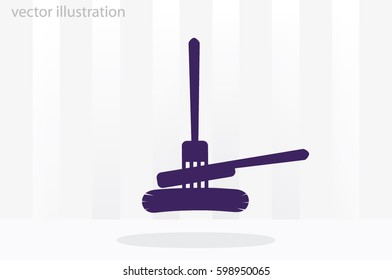 fork, knife, sausage icon vector illustration EPS 10.