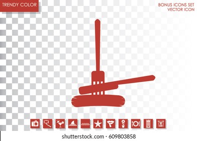 fork, knife, sausage icon vector illustration EPS 10.