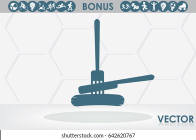 fork, knife, sausage icon vector illustration EPS 10.