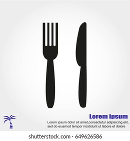 fork and knife sign