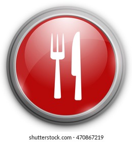 Fork and knife sign icon