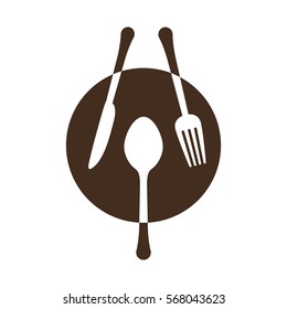 fork knife spoon cutlery icon image vector illustration design 
