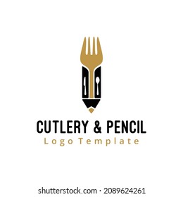 Fork Knife Spoon For Food Writer Blog Restaurant Recipes Logo Design