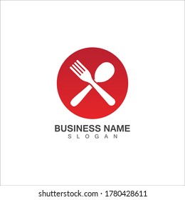 Fork, knife and spoon icon logo vector template.design for restaurant.