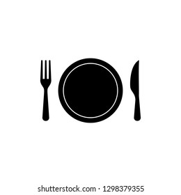 Fork and knife symbol icon vector illustration