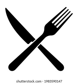 Fork and knife vector icon