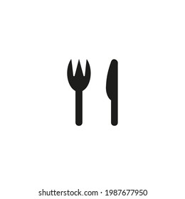fork and knife vector icon