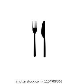 Fork and knife vector icon. Simple fork and knife icon. Fork and knife vector icon. Kitchen equipment vector icon. 