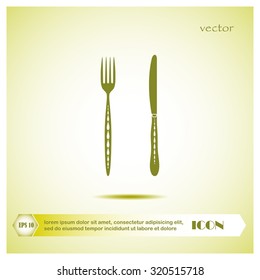 fork and knife vector illustration