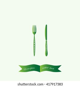 fork and knife vector illustration