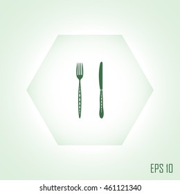 fork and knife vector illustration