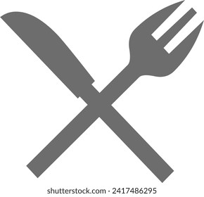 fork and knife vector sign suitable for many uses specially menus and restaurants	