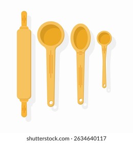 Fork and knife with vintage spoon cup food bowl pan spatula whisk pot icon sketch kitchen utensil illustration doodle cooking tool hand cook metal