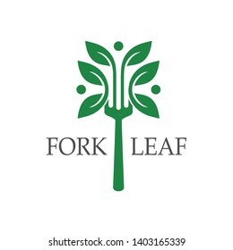 fork leaf logo your company