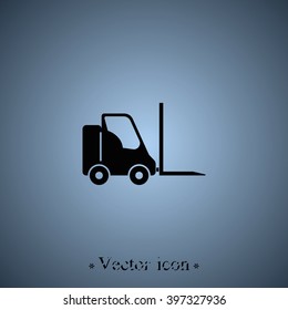 Fork lift icon.