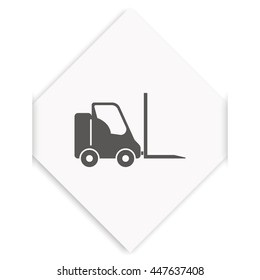 Fork lift icon.