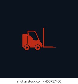 Fork lift icon.