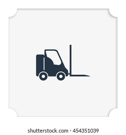 Fork lift icon.