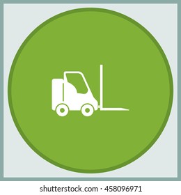 Fork lift icon.