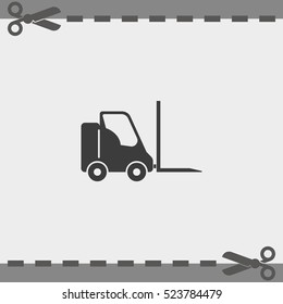 Fork lift icon.