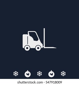 Fork lift icon.