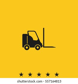 Fork lift icon.