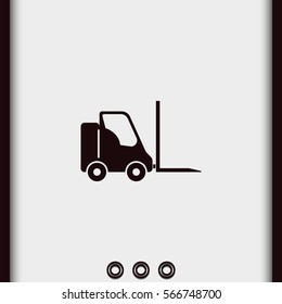 Fork lift icon.