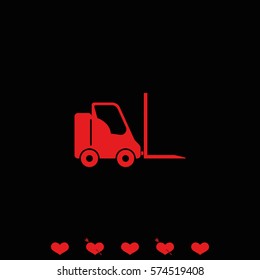 Fork lift icon.