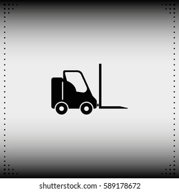 Fork lift icon.